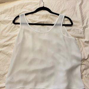 White mesh tank top